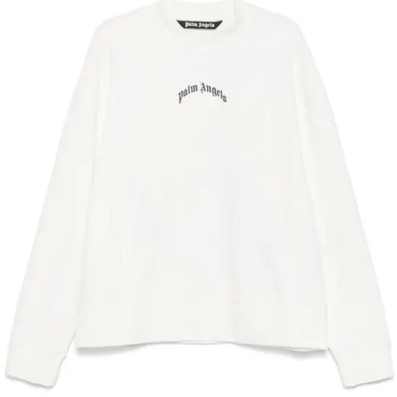Palm Angels Ivory Crewneck Sweatshirt - Picture 1 of 1